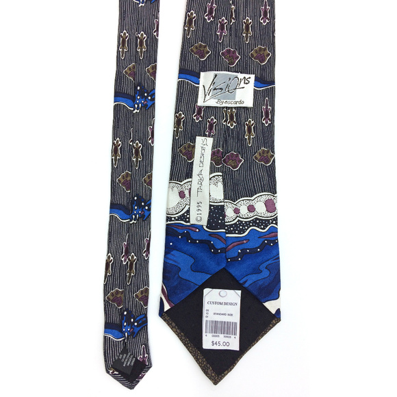RARE Vintage Visions by Oscardo Native Otter or Seal Tie - Picture 4 of 5